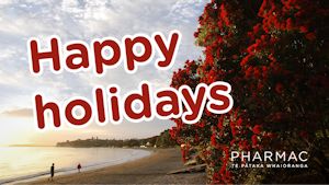  Seasons greetings from the team at Pharmac